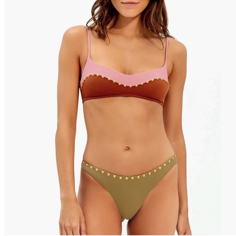 NWT!  ViX Laila Paula Hermanny
Womens Colorblock Bikini Set